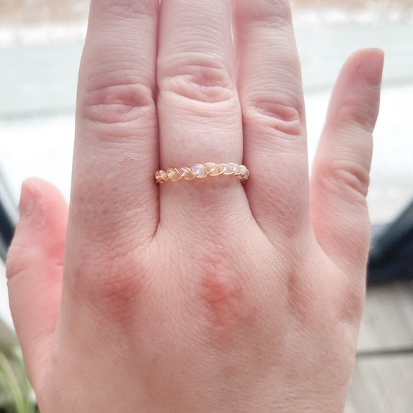 ๐ 2 for $40๐ Ethiopian Opal weave ring by @silverandstonewpg - Picture 1 of 2